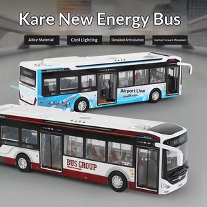 Modèle de <span class=keywords><strong>bus</strong></span> miniature en métal à l'échelle 1:42, jouet pour enfant - Product Image 2