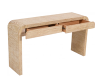 Meuble de salon console de table d'entrée en bois naturel étroit minimaliste classique