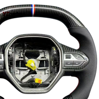 Volant de course personnalisé en fibre de carbone véritable YTcarbon pour accessoires intérieurs de voiture 208 E208 308 E308 408 E408 508 E508