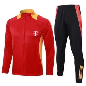 Chaqueta Deportiva de Manga Corta con Cierre Completo, de Secado Rápido, para Otoño/Invierno, Traje de Entrenamiento, Ropa de Fútbol para la Competencia de Clubes Europeos 24/25 Múnich - Product Image 1