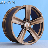 Jantes en alliage forgé monobloc ZFAN, tailles personnalisées 15-24 pouces, 5X112 5X120, jantes concaves à rebord profond, jantes légères pour berlines