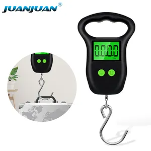 Portable Hanging Suitcase Fish Scale Luggage Scale LCD Display Digital 50kg/10g Fishing Scale with Measuring Tape