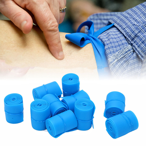 Tourniquet Elastis Sekali Pakai Kelas Medis, Lepas Cepat, Bebas Lateks, Bersertifikat ISO, 2x45cm, Biru - Product Image 2