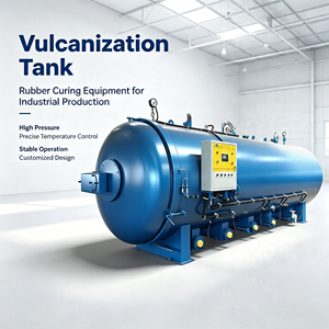 Vulcanisateur automatique de précision, autoclave pour le recyclage des pneus, dispositif électronique d'amortissement, réservoir en acier inoxydable, caractéristiques de sécurité élevées - Product Image 2