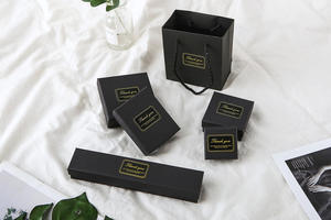 Glossy & Matt Laminated Cardboard Jewelry Packaging <b>Box</b> Embossed Paper Gift <b>Box</b> with Lid and Base - Product Image 5