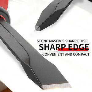 Инструмент для резьбы по камню, стальное двухцветное долото для деревообработки 300*25 мм, ручной инструмент для резки и гравировки камня - Product Image 6