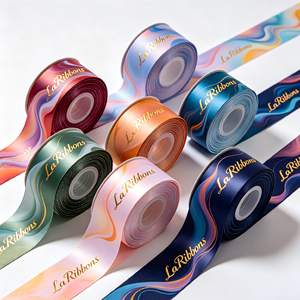 Cinta de Grosgrain de Poliéster/Algodón de 1-1/2 Pulgadas con Estampado de Lámina Dorada de una Cara OEKO-TEX RIBBON-factory - Product Image 6