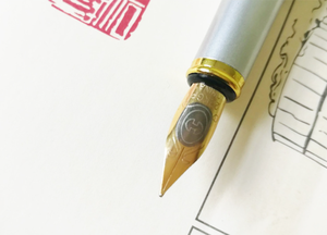 Penna Stilografica Speciale per Calligrafia Stile <span class=keywords><strong>Zhang</strong></span> Shennong, Penna Dorata per Scrittura Fluida, Facile da Usare, Senza Graffi sulla Carta - Product Image 3
