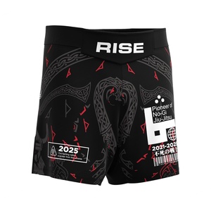 Shorts de MMA con Cintura Suave, Diseño sin Velcro, Tela Duradera y Ultraligera, Parche de Marca Delantero y Trasero - Product Image 3