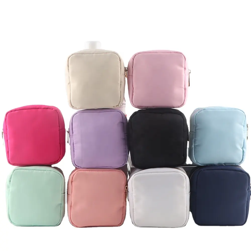 Stock Fashion Small Makeup Bags for Girls for Women Mini Toiletry Bag Cosmetic Bag for Purse