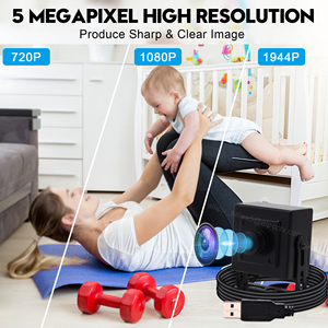 Elp 5MP góc rộng USB máy ảnh imx335 cảm biến MJPEG 30fps 2592*1944 mini HD USB <span class=keywords><strong>Webcam</strong></span> với 1.56 mét Fisheye ống kính cho máy tầm nhìn - Product Image 2