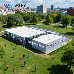 Parque de Trampolines de Gran Escala con Estructura de Acero, Arena Exterior de Gran Volumen, Galvanizado OEM, 1000m² de Espacio para Ejercicio Masivo - Product Image 1