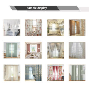 Cortina de pantalla blanca Simple y moderna personalizada <span class=keywords><strong>para</strong></span> sala de estar, dormitorio, cortina de tela, cortador Digital de Hotel, plotter de corte CNC - Product Image 6