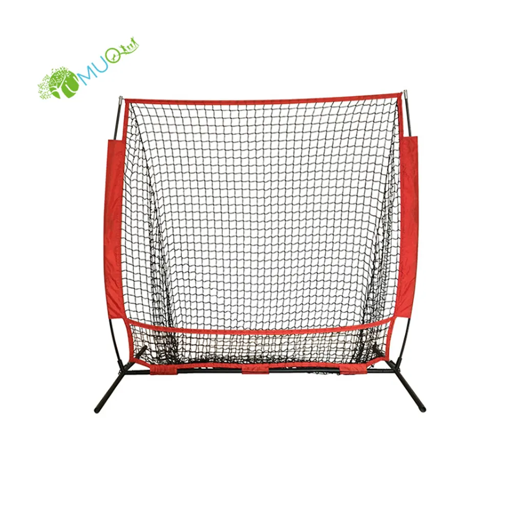 Yumuq 7 'X 7' Honkbal Softbal Batting Net, draagbare Baseball Raken Pitching Praktijk Net Voor Outdoor Baykyard, Gazon
