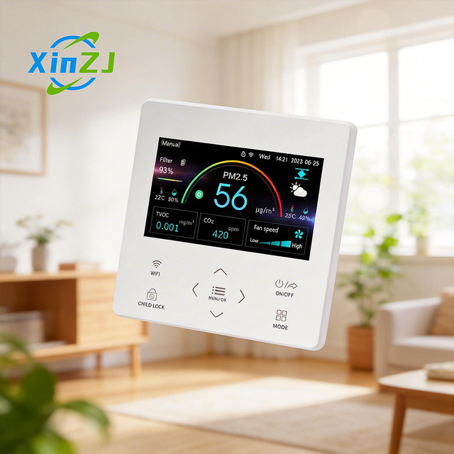 XZJ Indoor Erv Ventilation System Hrv Controller Wifi Tuya App Control Air Quality Smart Ventilation System Controllers