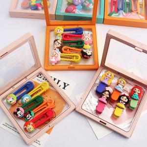 Épingle à cheveux mignonne pour bébé, ensemble de pinces à cheveux frontales pour enfants avec boîte - Product Image 3