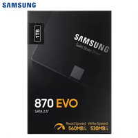 Precio de Fábrica Original, Disco Duro de Estado Sólido Personalizado 870 EVO SSD de 250 GB, 500 GB, 1 TB, 2 TB, SATA3, 2.5 Pulgadas, para Ordenador Portátil