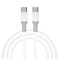 Câble de charge rapide Maimi 3A en silicone 1m 65w USB-C pour téléphone mobile Android, câble de données Type C vers Type C
