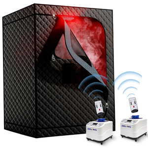 Siyah sağlık sağlık taşınabilir <span class=keywords><strong>Sauna</strong></span> çadır vapur ve katlanabilir sandalye ile büyük uzay ev Spa <span class=keywords><strong>Sauna</strong></span> kutusu kişisel <span class=keywords><strong>Sauna</strong></span> Steambox - Product Image 1