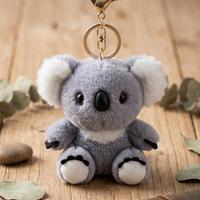 Porte-clés en peluche Koala en forme 3D, durable, doux, écologique, taille réglable, cadeau pour le nouvel an et les anniversaires