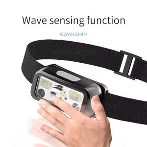 Lampe frontale LED rechargeable par USB-C, étanche, avec zoom et détecteur de mouvement, autonomie de plus de 12 heures pour le camping, la chasse et la pêche - Product Image 4