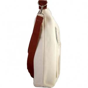 Sac à main en toile multi-poches avec logo personnalisé Sac fourre-tout en toile de coton naturel écologique Sac d'épicerie recyclable imprimé - Product Image 4