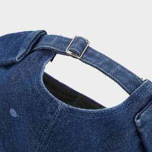 Literary Retro Wash Denim Docker <b>Hat</b> Solid Color Brimless Baseball Cap Fashion Hip Hop <b>Hats</b> - Product Image 5