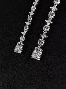 Pulsera de Diamantes Moissanite de Plata de Ley 925 de la Mejor Calidad, Joyería de Lujo Premium para Mujeres y Hombres, Diseño para Fiestas, en Venta - Product Image 3