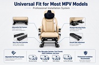 Siège de capitaine en cuir de luxe avec inclinaison électrique et ceinture de sécurité à 3 points pour la modification intérieure des Vito/Sprinter Van MPV