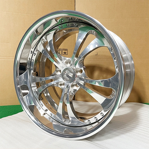 Кованые диски на заказ, <span class=keywords><strong>2</strong></span>/<span class=keywords><strong>3</strong></span> части, 5x114.<span class=keywords><strong>3</strong></span>, хромированные, с глубоким ободом, 16-26 дюймов, 5 спиц, <span class=keywords><strong>3</strong></span>/<span class=keywords><strong>2</strong></span> части, кованые диски - Product Image 1