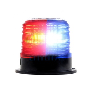 Luz estroboscópica roja y azul para coche, señal de tráfico, Faro de advertencia intermitente, flash de seguridad para exteriores, luces de advertencia solares <span class=keywords><strong>led</strong></span> - Product Image 3