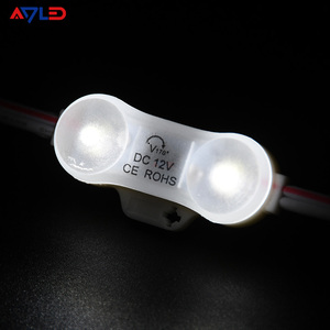 Chip Ultrasónico Blanco Cálido de 24 V, 2 Módulos, 0.72 W, 170 °   Lente LED para módulos de letreros, exterior, impermeable, blanca, IP68, módulo para letras de canal. - Product Image 5