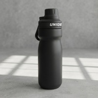 Botol Air Olahraga Portabel Berinsulasi Vakum Baja Tahan Karat Anti Bocor Tutup Flip Termos Perjalanan Hiking Dengan Carabiner WS111028