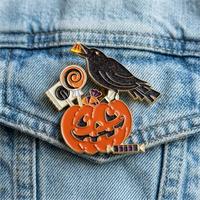 Pins de payaso personalizados de fábrica, broche de metal dorado y negro personalizado, insignia de Halloween, pins y insignias de esmalte duro y blando de dibujos animados