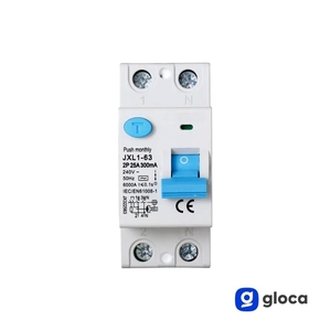 Disjoncteur miniature Gloca Rcbo 2P 25A 300mA 220V 6KA 2 modules DIN - Product Image 4