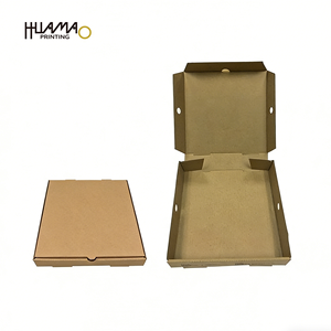 Caja de pizza corrugada personalizada con logo de 6/8/10/12/16 pulgadas, caja de embalaje para pizza para llevar de calidad alimentaria para restaurante, panadería y entrega a domicilio. - Product Image 3