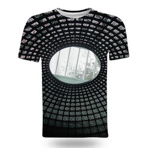 Men's 3D Printed T-<b>Shirt</b> Short Sleeve Regular Fit Breathable <b>100</b>% <b>Polyester</b> Knitted Summer Casual Top Pattern Digital Print - Product Image 2