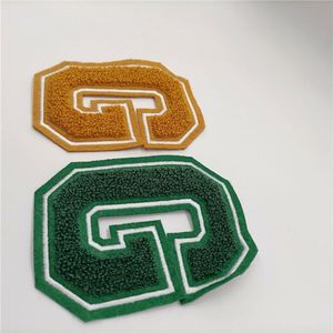 Patchs de lettres en tissu chenille à paillettes autocollants, broderie personnalisée pour vêtements, sweats à capuche, patchs brodés 3D - Product Image 2