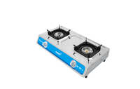 Cuisinière à gaz Xunda de haute qualité à bas prix, cuisinière à gaz à 2 brûleurs, plaque de cuisson à gaz en acier inoxydable, double brûleur