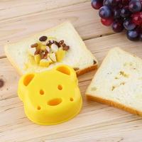Moule à sandwich en plastique, emporte-pièce à pain en forme d'ours, de chat, de lapin, de voiture, moule à gâteau, biscuit, dispositif de gaufrage, emporte-pièce à croûtes, emporte-pièce à biscuits