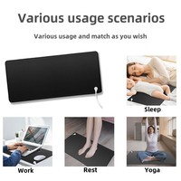 Coussin en cuir pliable pour le sommeil et la relaxation au bureau, avec câble anti-emmêlement et prise OEM, kit de mise à la terre pour bureau, tapis de mise à la terre