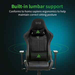 Fauteuil de Bureau <span class=keywords><strong>DIABLO</strong></span> Gaming Ergonomique en Cuir et Tissu, Relevable Pivotant pour PC, Meilleur Siège Personnalisé d'Usine Économique - Product Image 4