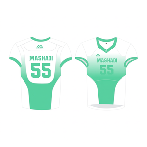Maillot de football américain pour homme, respirant, extensible, antibactérien, séchage rapide, manches courtes, évacuation de la transpiration, transfert thermique - Product Image 1