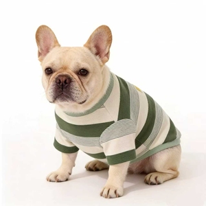 Einfache Retro-Hundekleidung für Kleine und Mittelgroße Hunde Schnauzer Border Collie Golden Retriever Labrador Gestreiftes T-Shirt Alle Rassen - Product Image 6