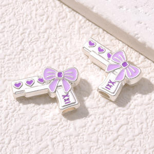 Nueva aleación Fairy Rod Bow pistola con cuentas para DIY joyería pulsera collar teléfono móvil cadena Accesorios - Product Image 6