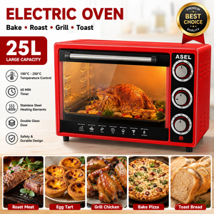 Forno Elettrico per Pizza 25L, Forno da Cucina di Grande Capacità, Forno Elettrico per Pizza e Pane per Uso Domestico - Product Image 1