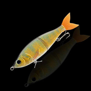 <span class=keywords><strong>Leurre</strong></span> de pêche à la traîne à deux sections, gros swimbait, 19 cm, 89,5 g, swimbait articulé coulant, queue <span class=keywords><strong>souple</strong></span>, billes en acier <span class=keywords><strong>pour</strong></span> gros poissons prédateurs - Product Image 1