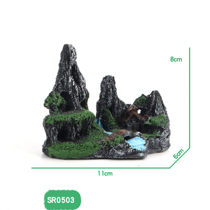 소형 인조 암석 수지 조경 어항 수족관 장식 액세서리 - Product Image 3