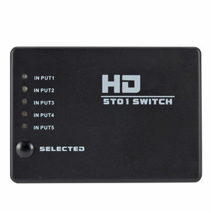 4K Divisor HD MI de alta velocidad 5x1 <span class=keywords><strong>5</strong></span> en 1 Salida Ultra HD con control remoto Cable infrarrojo HD MI Switcher - Product Image 2
