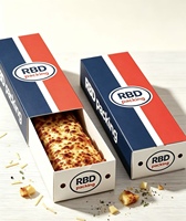 Boîte à pizza personnalisée avec impression de logo pour pizza longue, baguette, sandwich, pain, dessert, gâteau roulé et emballage alimentaire à emporter